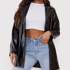 PLT faux leather jacket